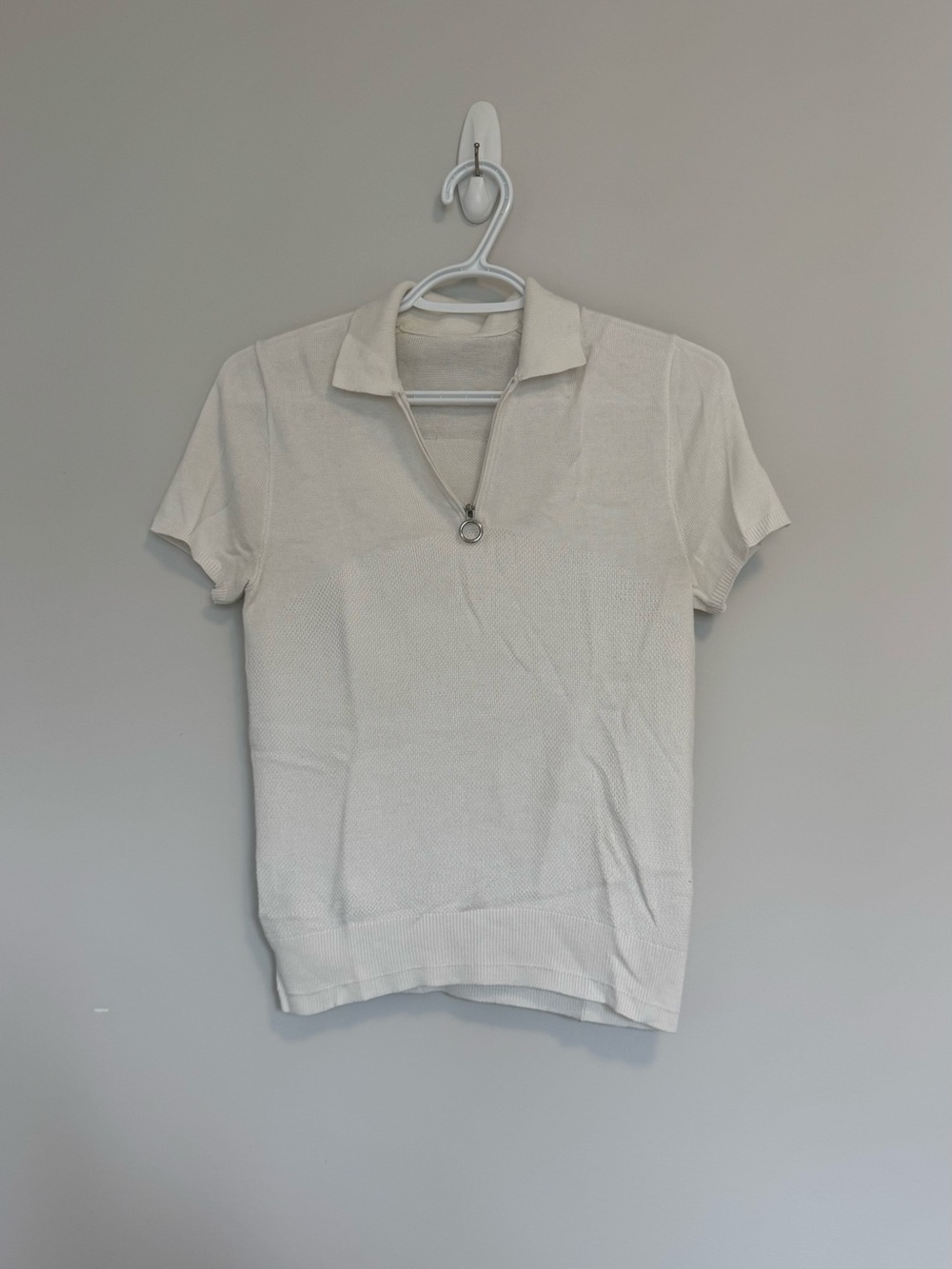Lululemon City Calm Short Sleeve Sweater Cashmere Polo